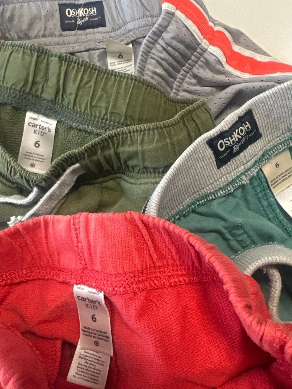 Kids Oshkosh/carters shorts bundle size 6
